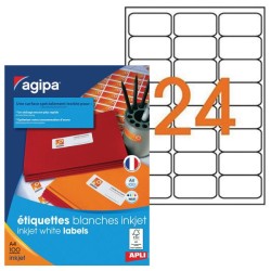 Etikety inkjet 63,5x33,9mm Agipa A4 100 hárkov 