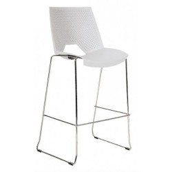 Barová stolička STRIKE 2130, biela 