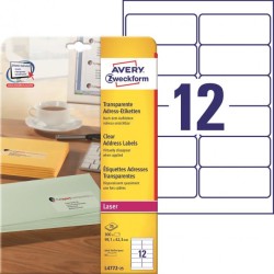 Adresné etikety 99,1 x 42,3 mm, 300 ks, transparentné Adresné etikety 99,1 x 42,3 mm, 300 ks, transparentné