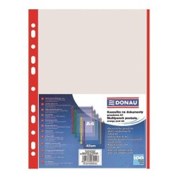 Euroobal DONAU A4 40mic s červeným okrajom Euroobal DONAU A4 40mic s červeným okrajom