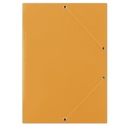 Kartónový obal lesklý s gumičkou DONAU oranžový 