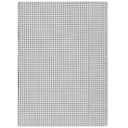 Kartónový obal s gumičkou DONAU biele káro 