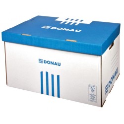 Archívna krabica so sklápacím vekom DONAU modrá 560×370×315 mm Archívna krabica so sklápacím vekom DONAU modrá 560×370×315 mm