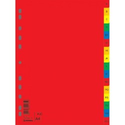 Plastový rozraďovač DONAU A-Z farebný 