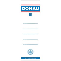 Štítok chrbtový násuvný pre zakladače 48x153mm biely 