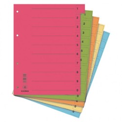 Kartónový rozraďovač DONAU odtrhávací mix farieb Kartónový rozraďovač DONAU odtrhávací mix farieb