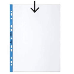 Euroobal DURABLE A4 90mic s modrým okrajom 100ks Euroobal DURABLE A4 90mic s modrým okrajom 100ks