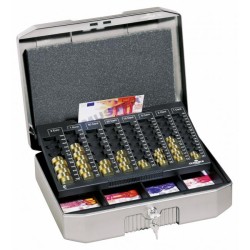 Euro-pokladnička DURABLE EUROBOXX 352x120x276mm strieborná 